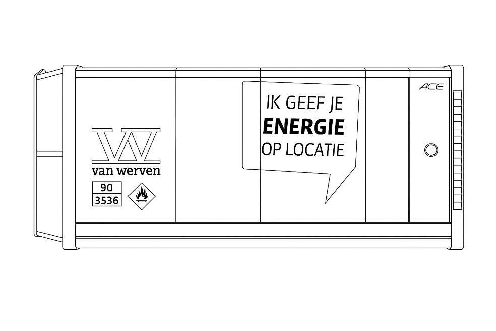 Accubox 1160 kwh tekening